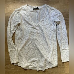 Abercrombie & Fitch Soft A&F cozy leopard print long sleeve